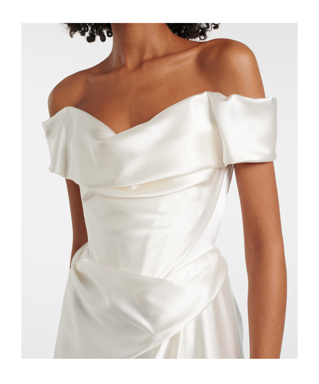 Vivienne Westwood Bridal Mabel Silk Satin Bustier Gown In White
