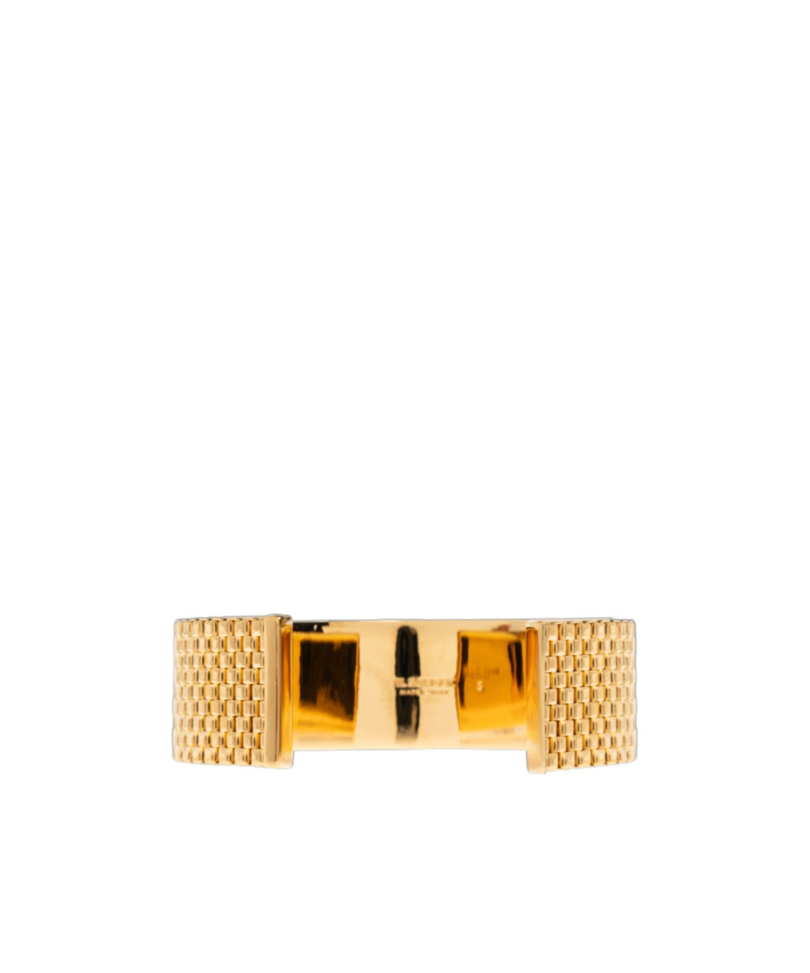 Jil Sander Grid-pattern Bracelet In Gold