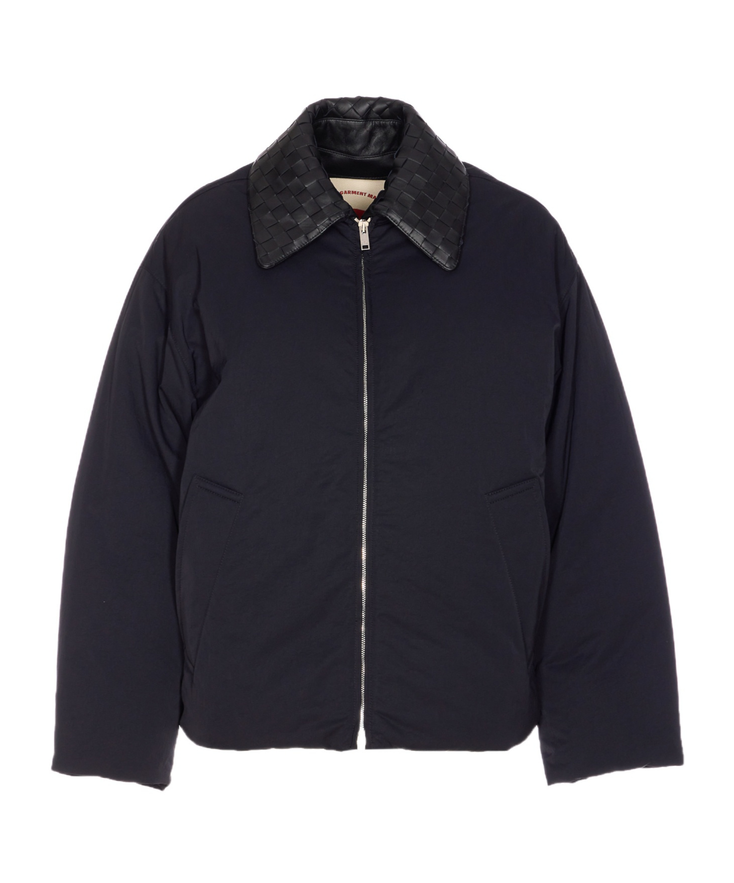 Bottega Veneta Long-sleeved Down Jacket In Blue