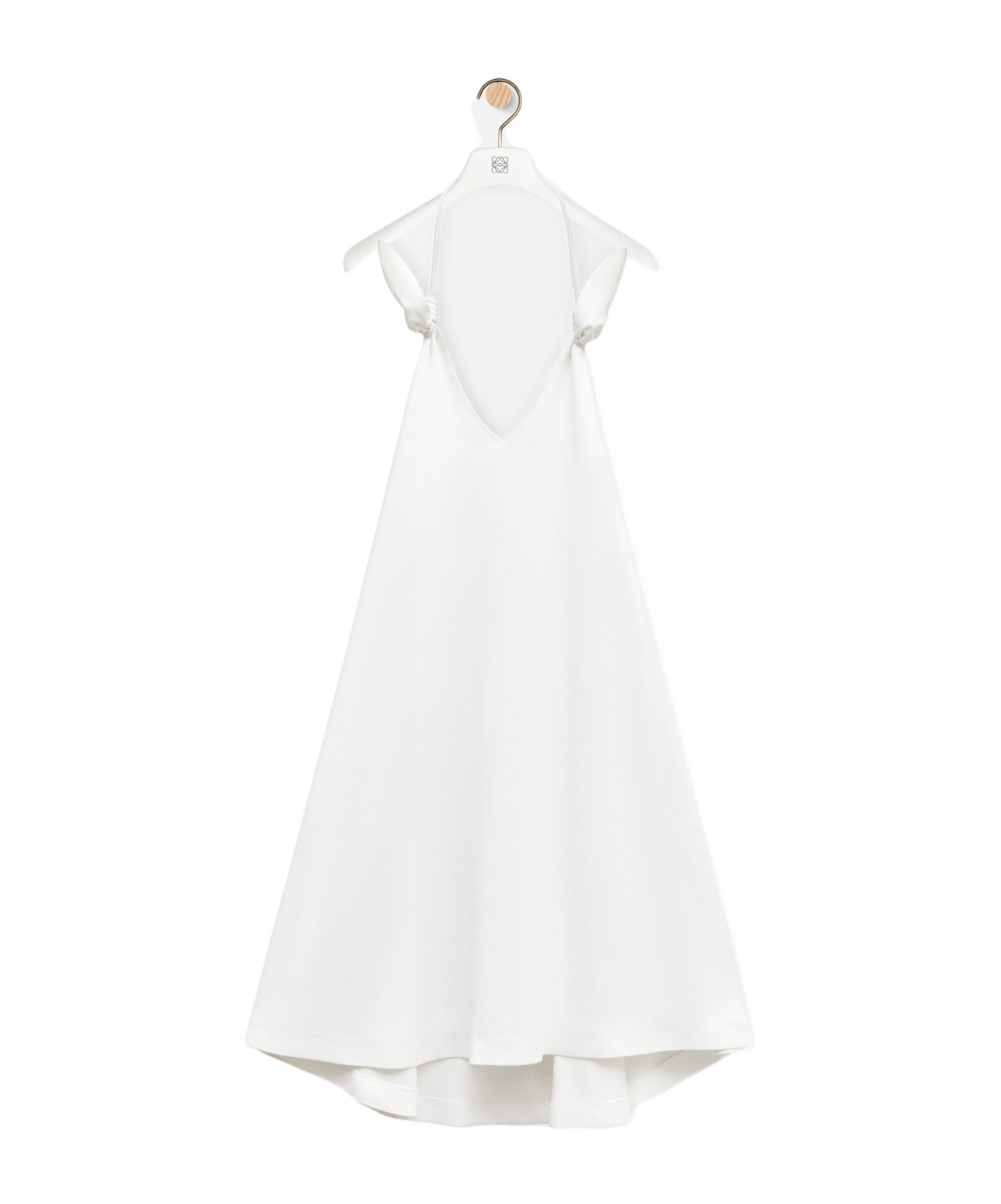 Loewe V-neck Dress In White