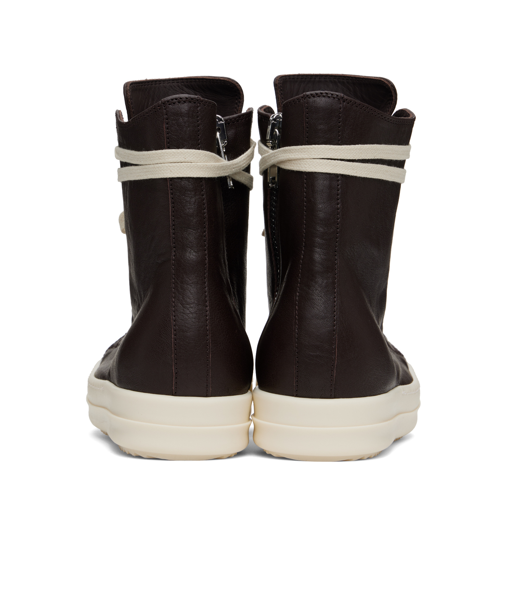 Shop Rick Owens Lace-up High-top Sneakers In Black
