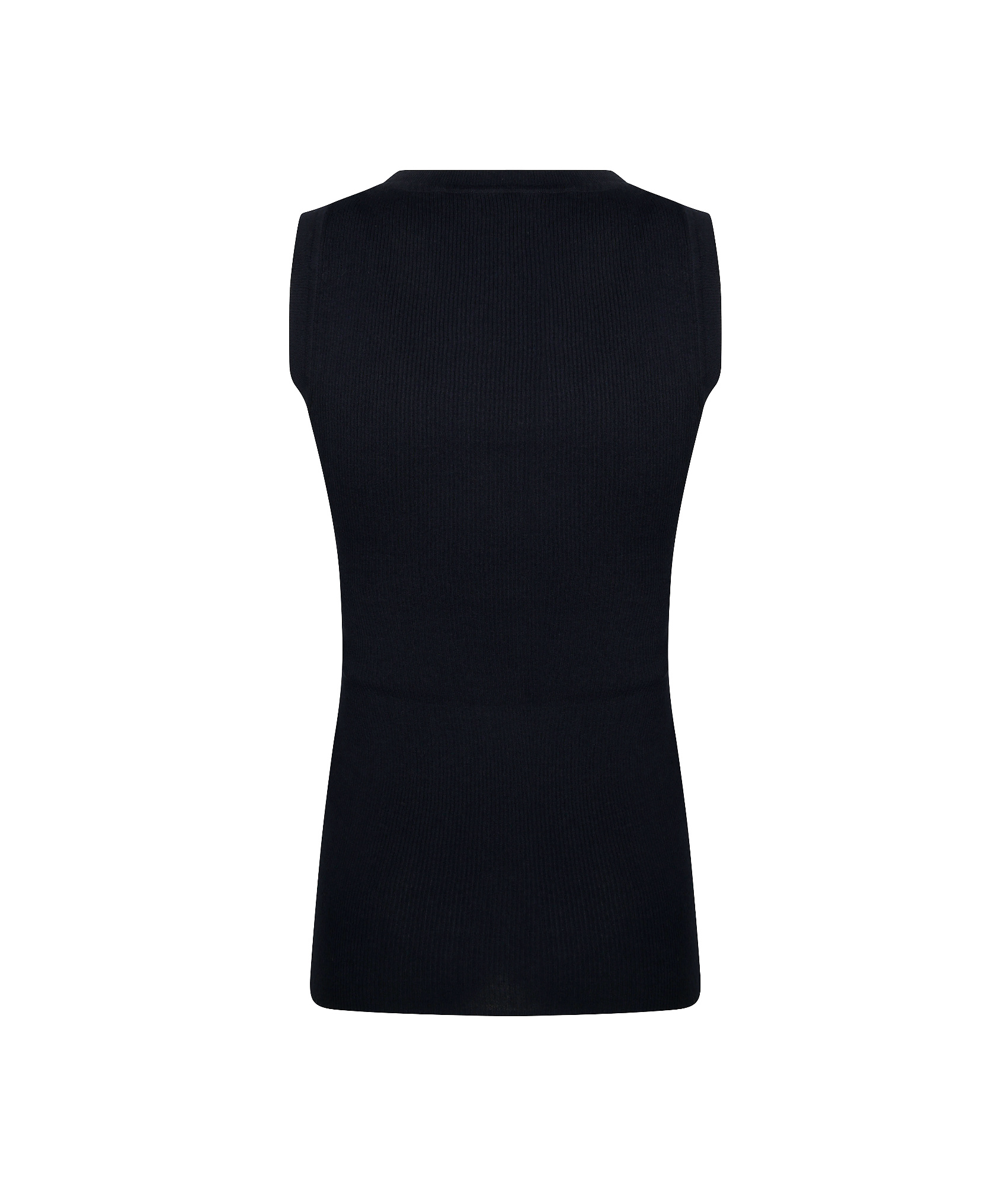 P.a.r.o.s.h Fine-ribbed Tank Top In Black