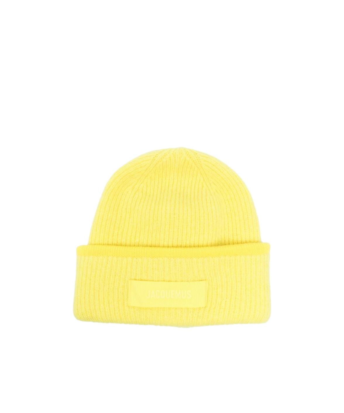 Jacquemus Le Bonnet Gros Grain Alpaca-blend Beanie In Yellow