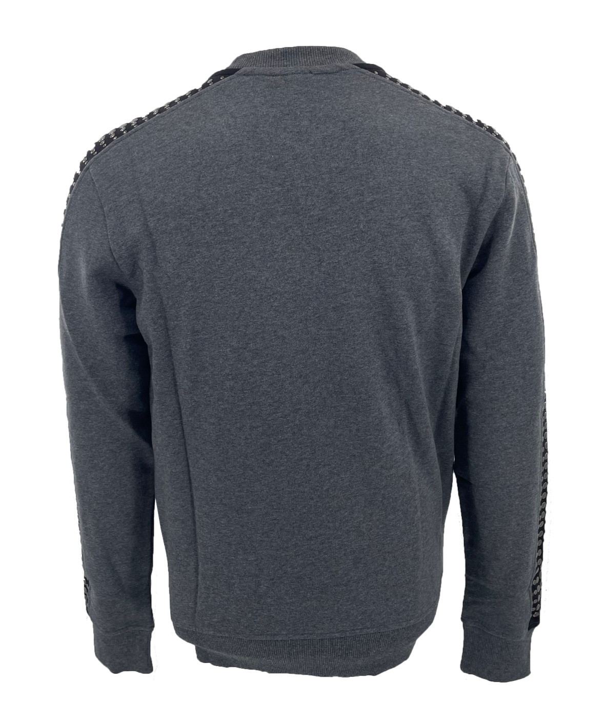 Just Cavalli Round-collar Long-sleeve Hoodie In Black