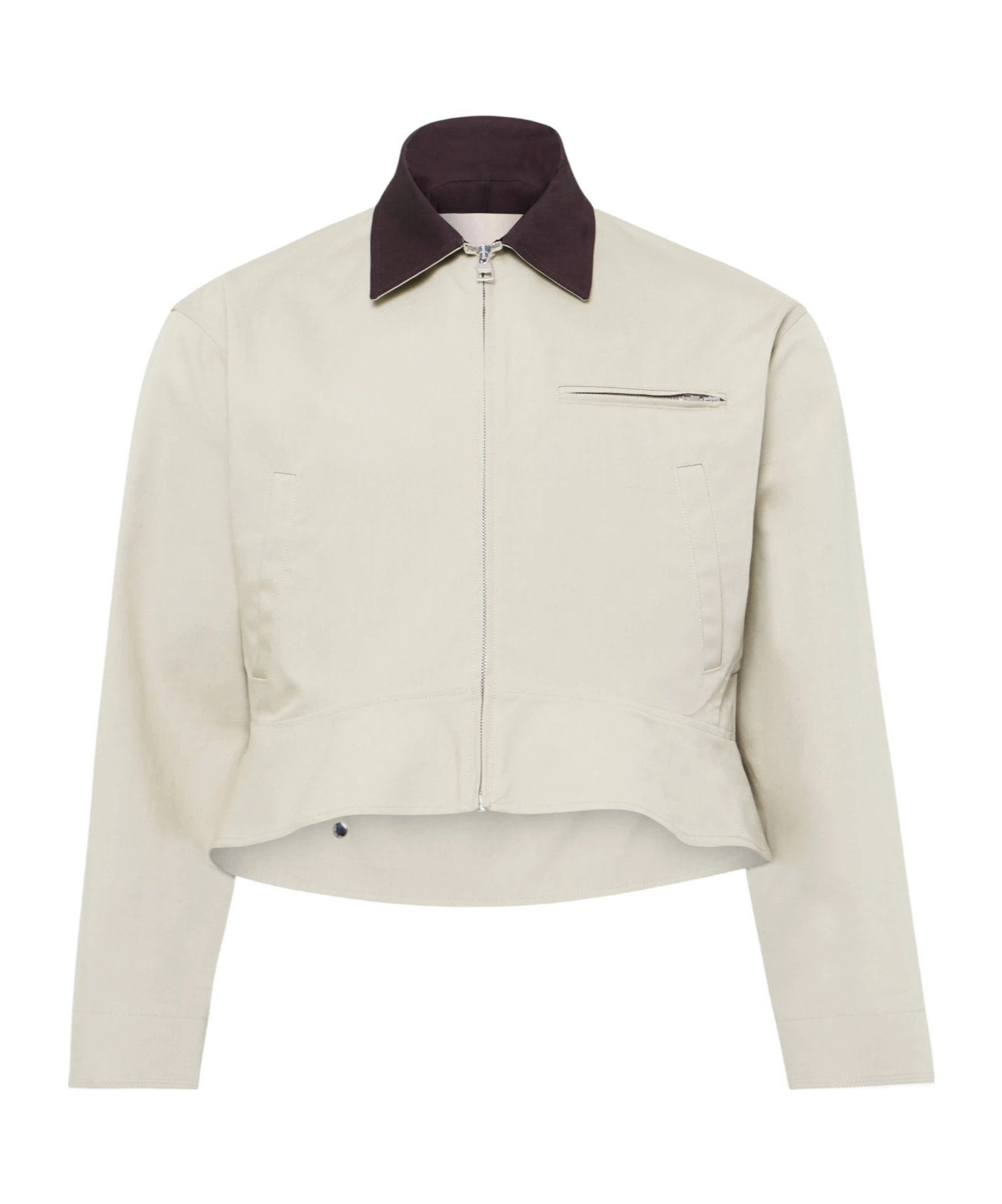 Jw Anderson Peplum-hem Jacket In White