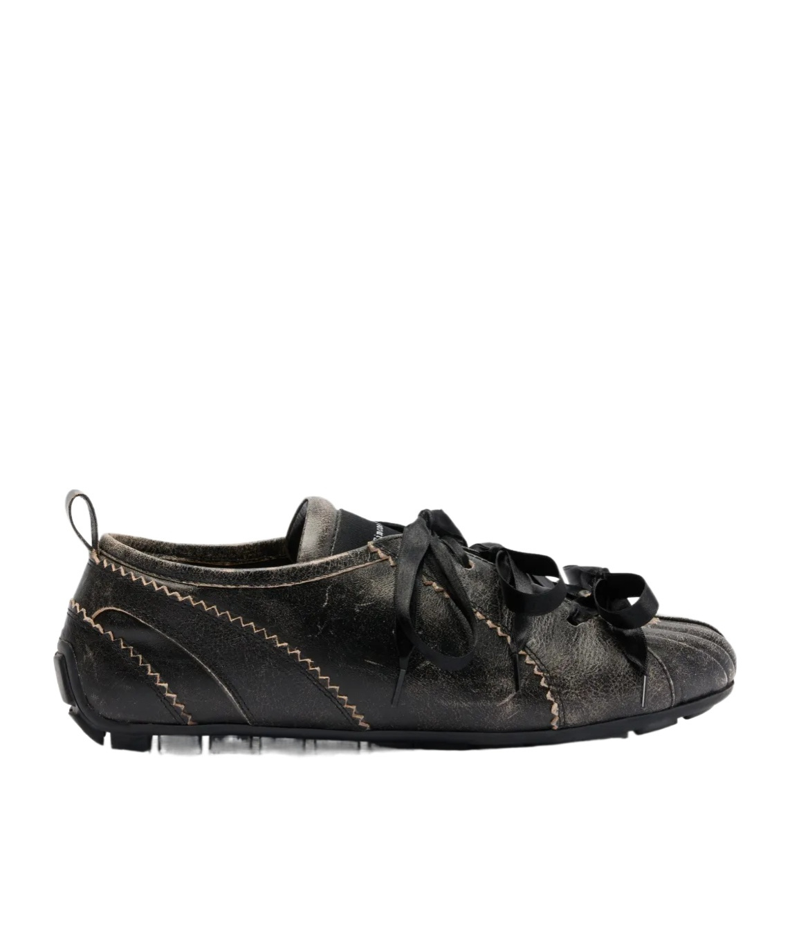 Simone Rocha Lace-up Low-top Sneakers In Brown