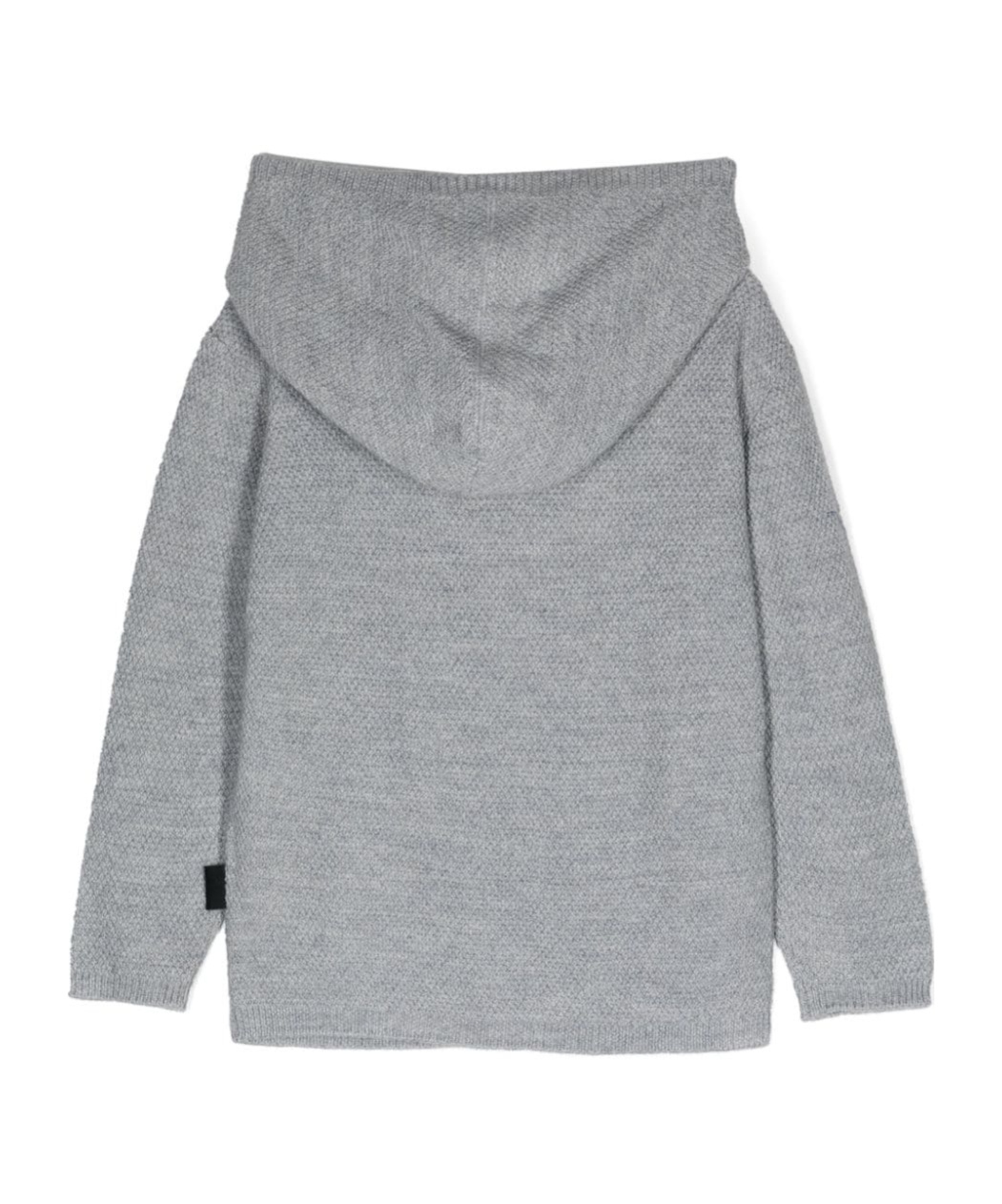 Aspesi Logo-tag Hoodie In Gray