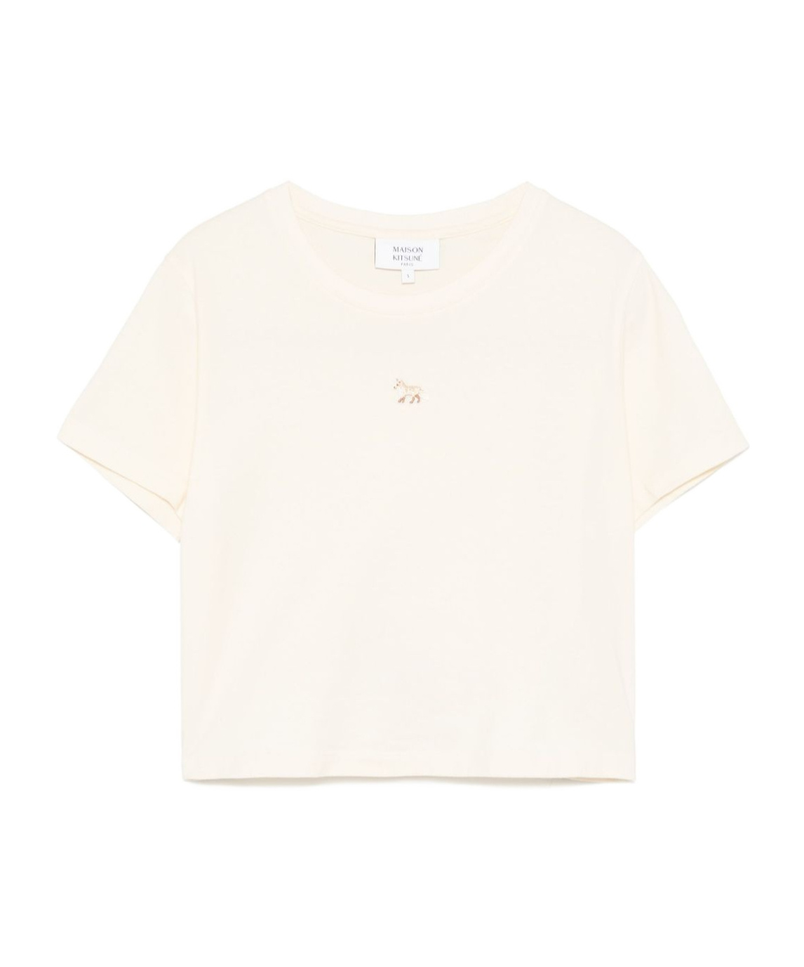 MAISON KITSUNÉ MAISON KITSUNÉ BABY FOX PATCH CREWNECK T-SHIRT
