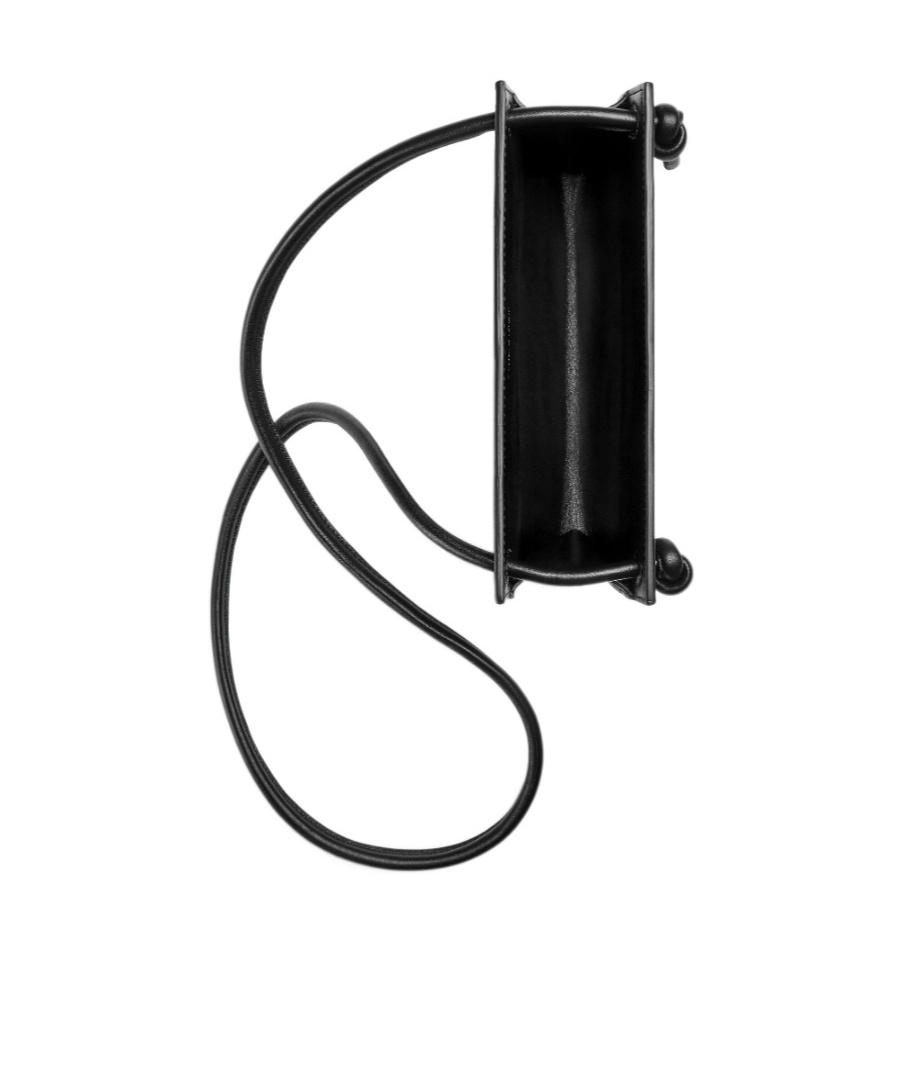 Bottega Veneta Mini Cassette Shoulder Bag In Black