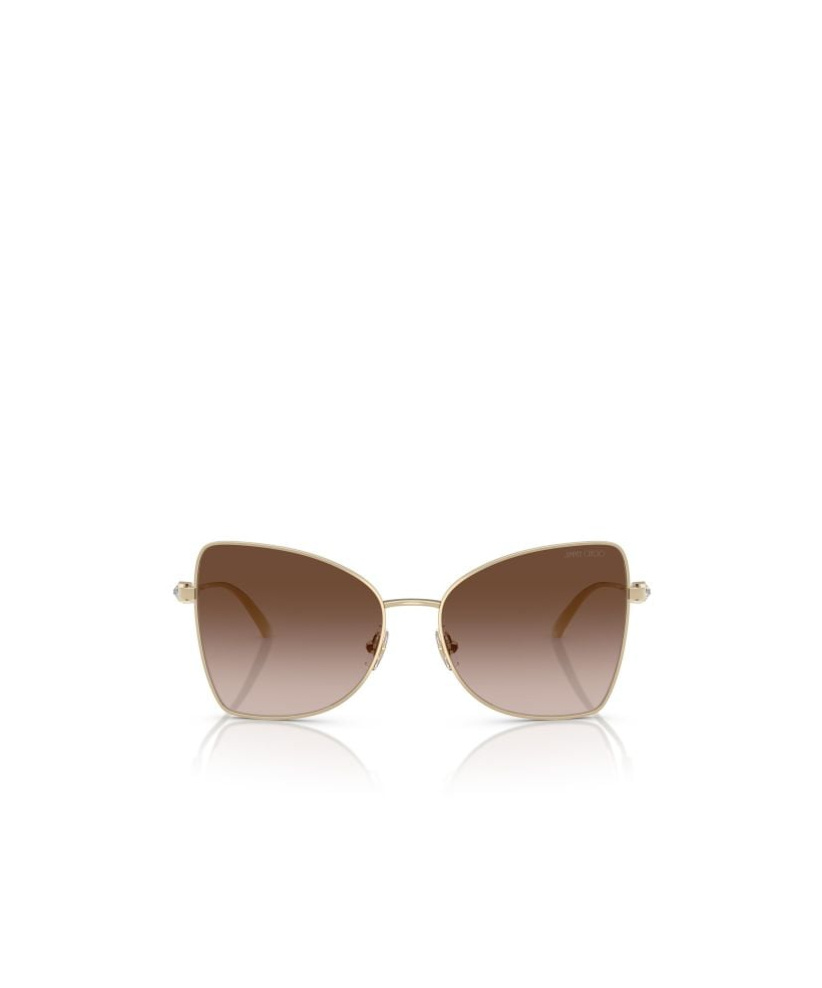 Jimmy Choo Butterfly Frame Sunglasses In Nude