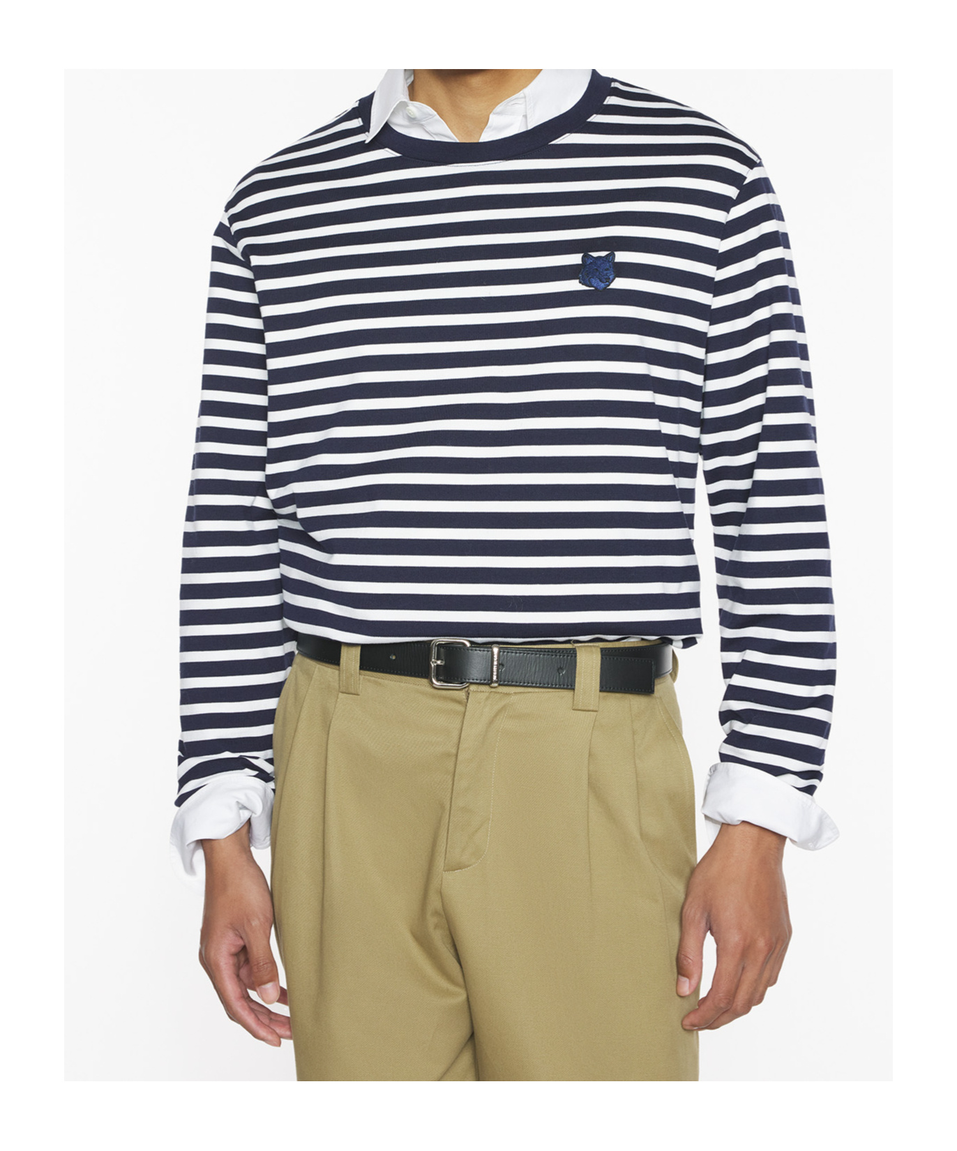 Maison Kitsuné Maison Kitsune Embroidered Cotton Oversize T-shirt In Multi