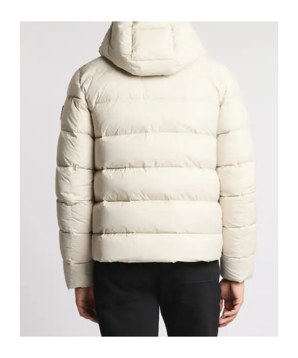 Fay Quilted Hooded Jacket In Neutral