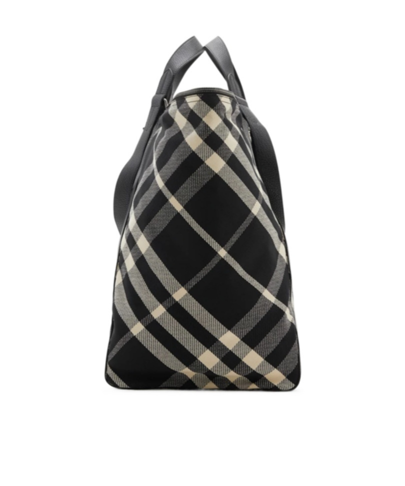 Burberry Festival Canvas Tote Bag In Black