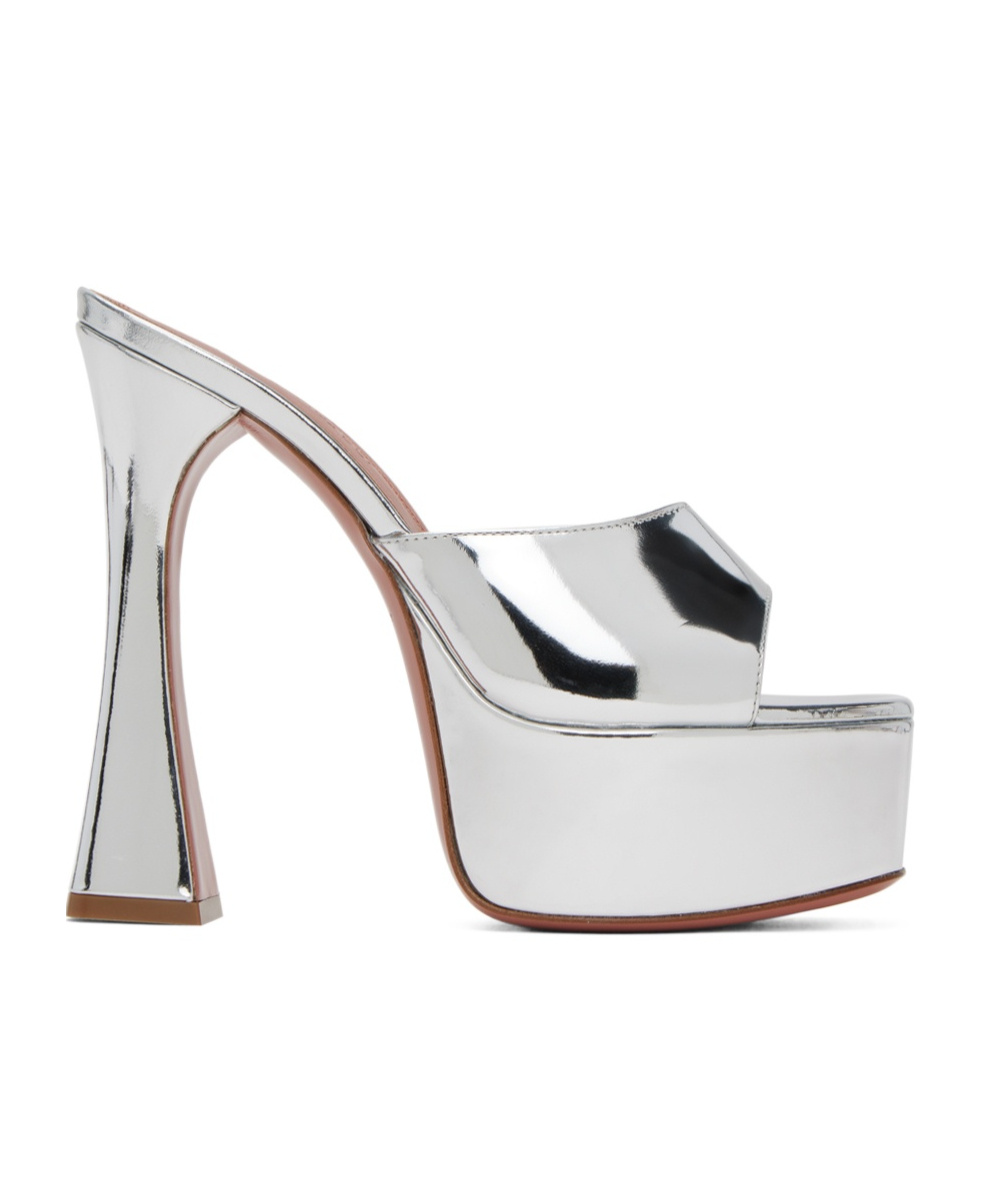 AMINA MUADDI DALIDA SQUARE-TOED HIGH-HEELED SANDALS 