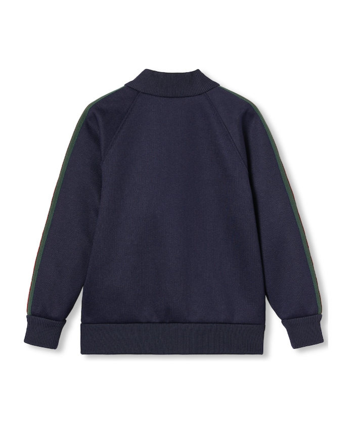 Gucci Technical Jersey Zip-up Jacket In Black