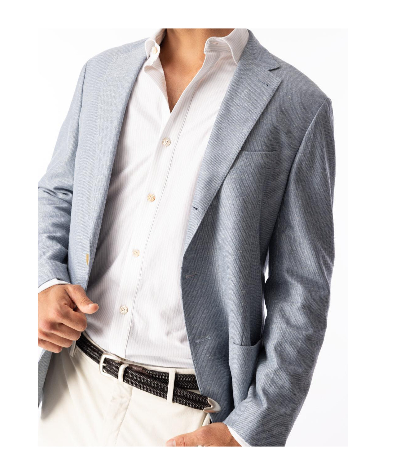 Eleventy Single-breasted Blazer In Blue