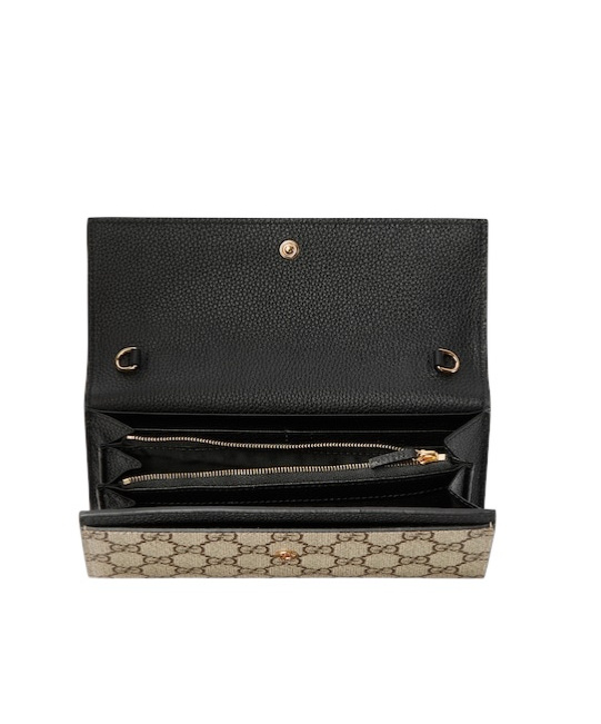 Gucci Gg Marmont Bi-color Wallet On Chain