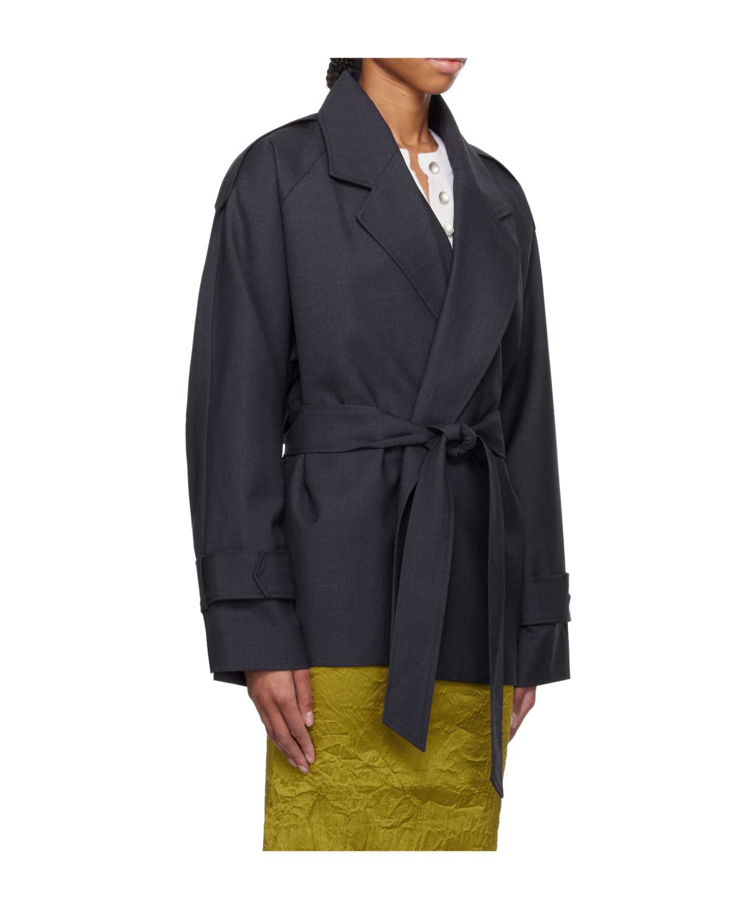 Tove Belted Jacket In Black