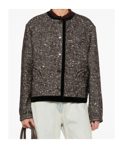 Blazé Milano Long-sleeved Casual Jacket In Brown