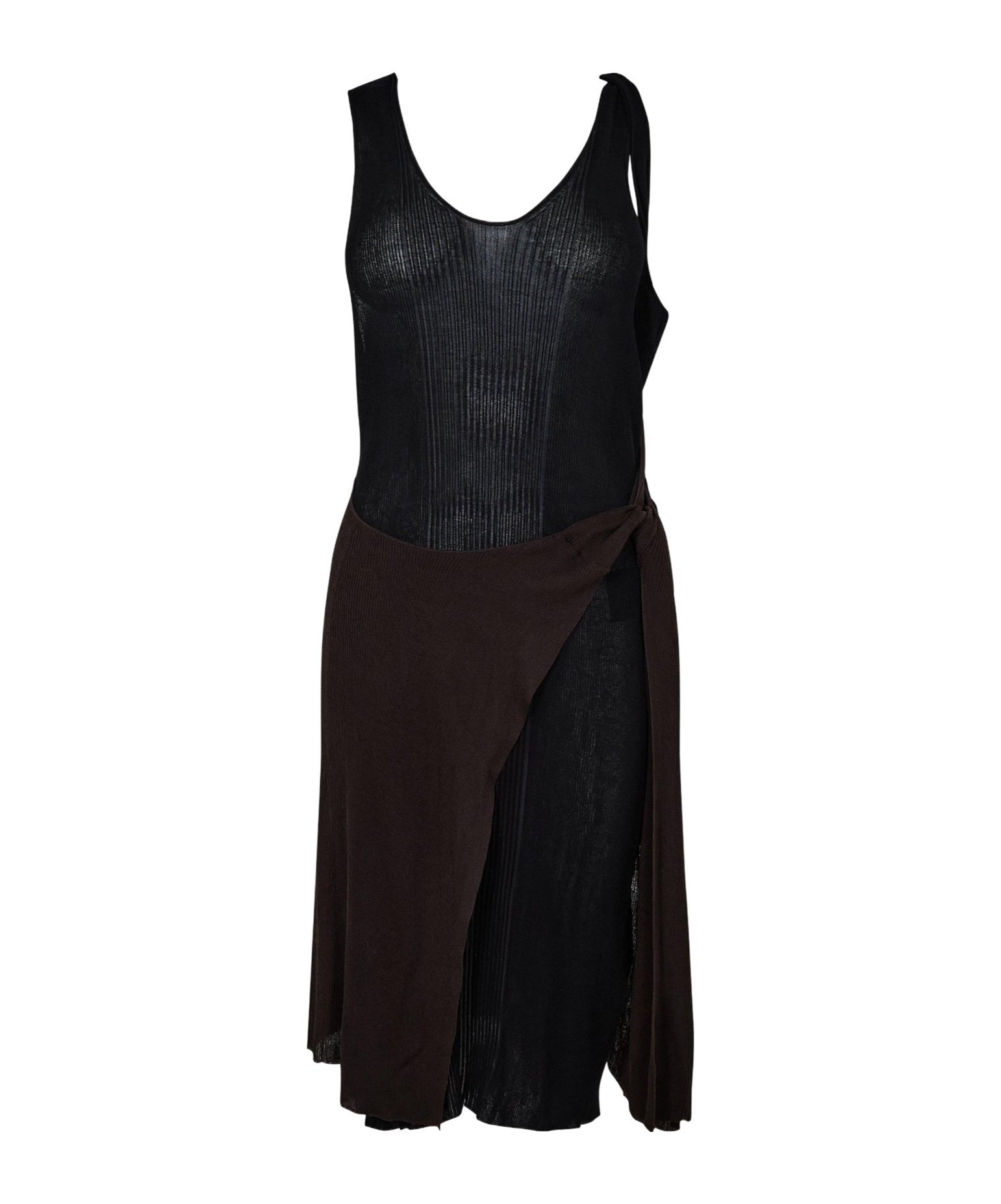 Bottega Veneta Knitted Dressfabric In Black