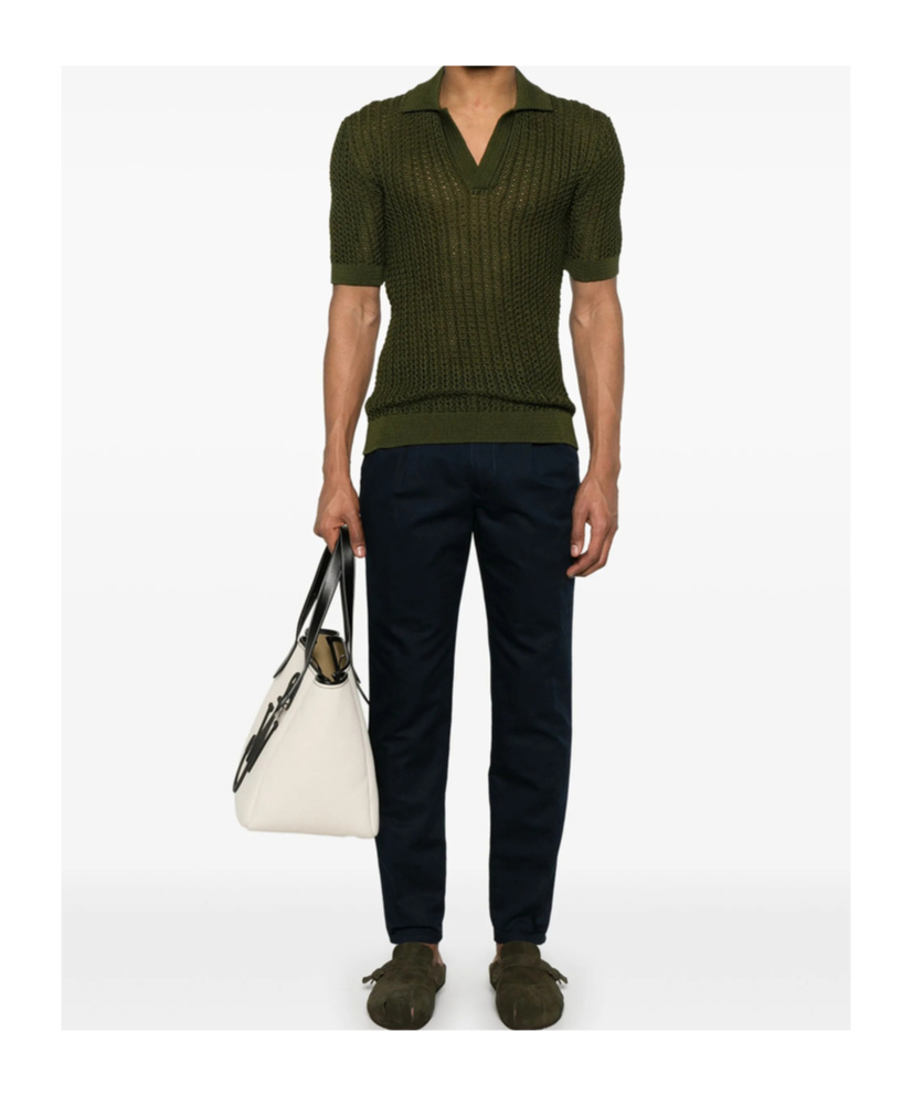 Shop Incotex Twill Chinos In Black