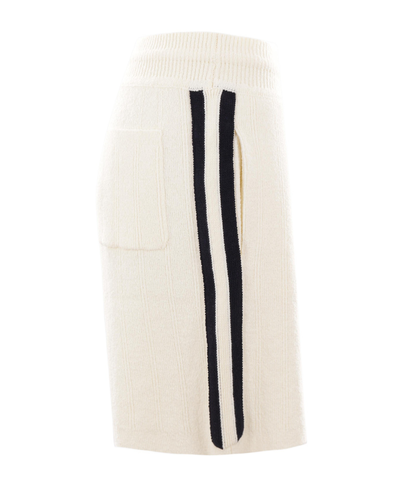 Golden Goose Lionel Side-stripe Shorts In White