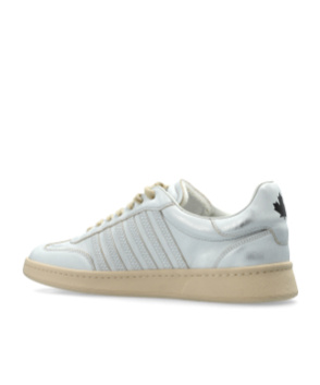 Dsquared2 Fighter Low-top Round Toe Sneakers In White