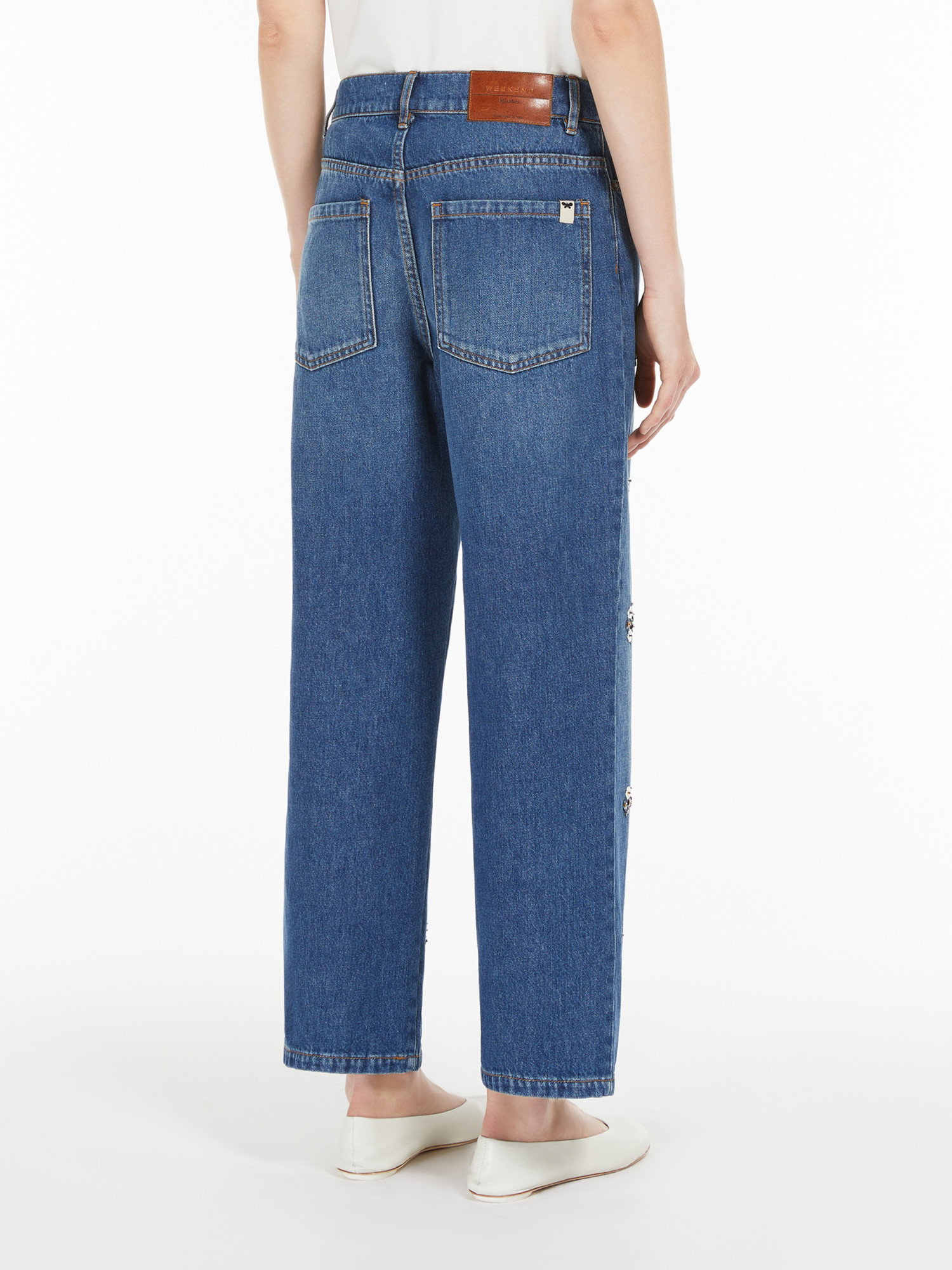 WEEKEND MAX MARA SEQUINNED DENIM JEANS