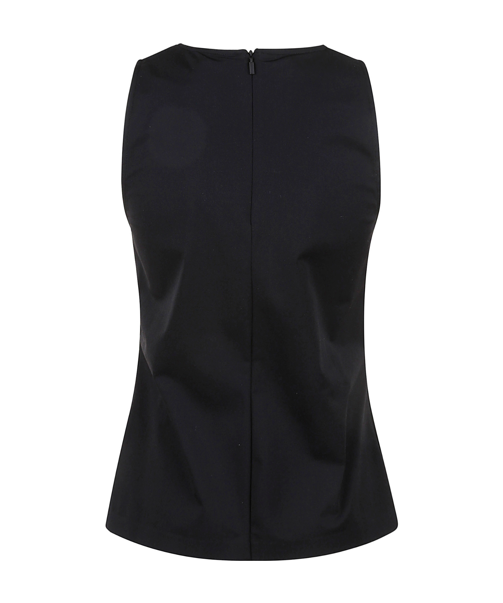 Max Mara Sleeveless Vest In Black
