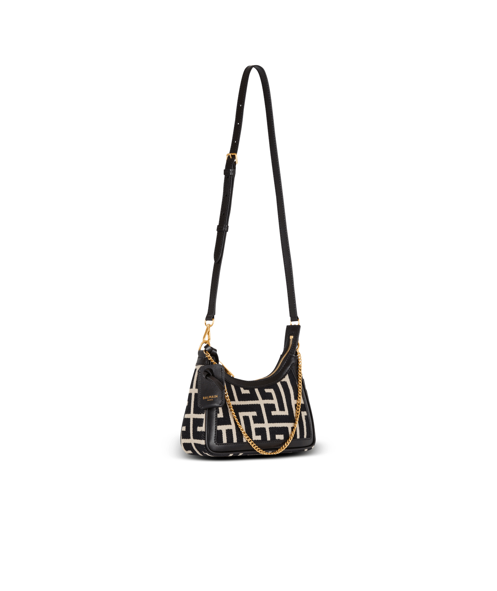 BALMAIN BALMAIN B-ARMY MONOGRAMMED SHOULDER BAG