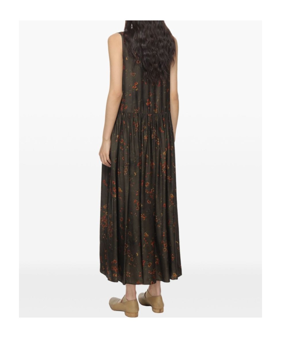 Uma Wang Ardal Dress Woman Tobacco In Black