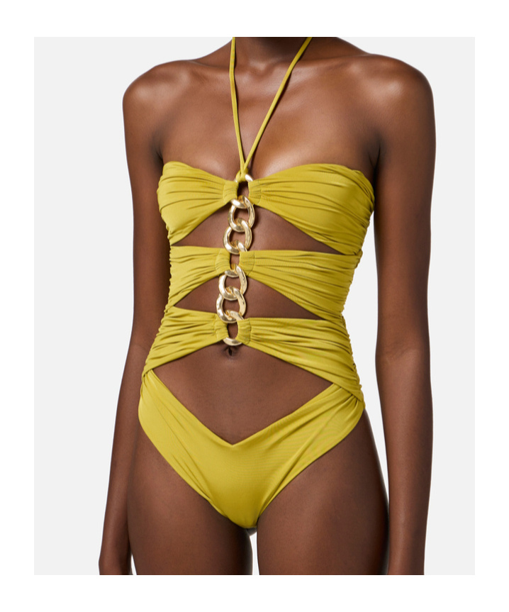 ELISABETTA FRANCHI CHAIN SWIMSUIT