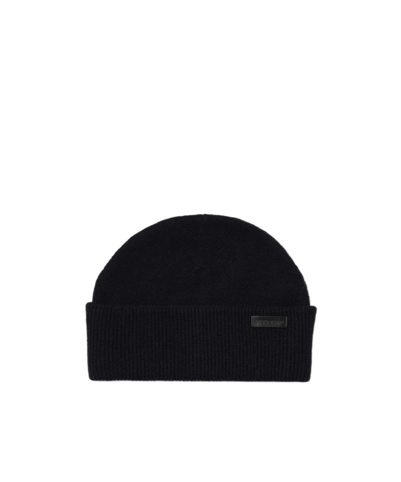 Emporio Armani Curled Pure Wool Cap In Black