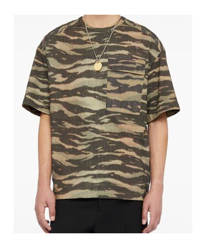 Jil Sander Printed Cotton T-shirt In Brown