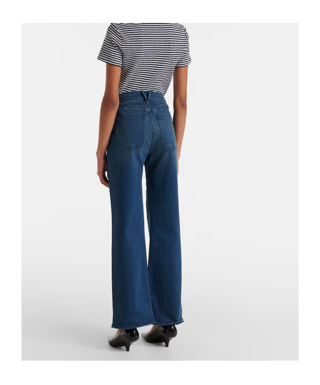 Veronica Beard Crosbie High-rise Flared Jeans In Blue