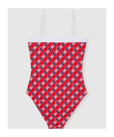 Gucci Printed Stretch Jersey Swimsuit In Multi