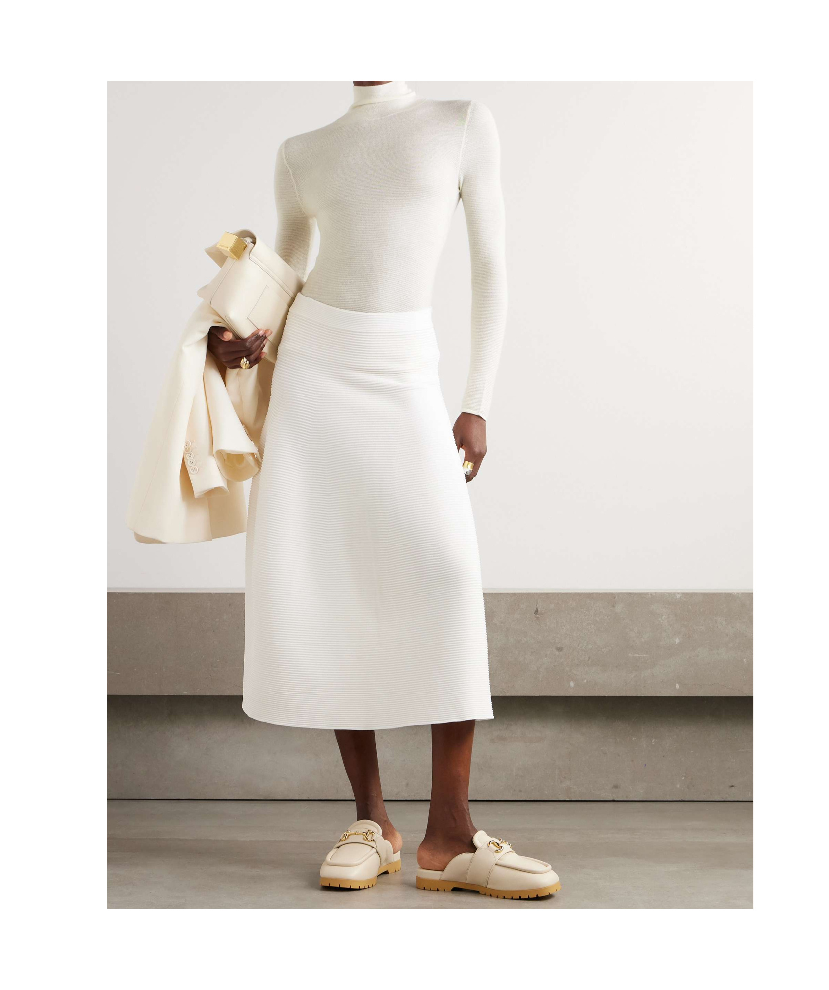 Lisa Yang Lory Turtleneck In White