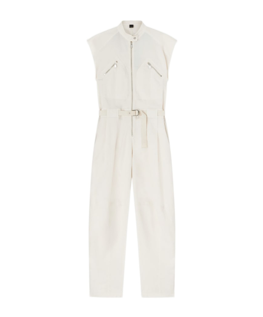 Pinko Logo-print Jumpsuit In White
