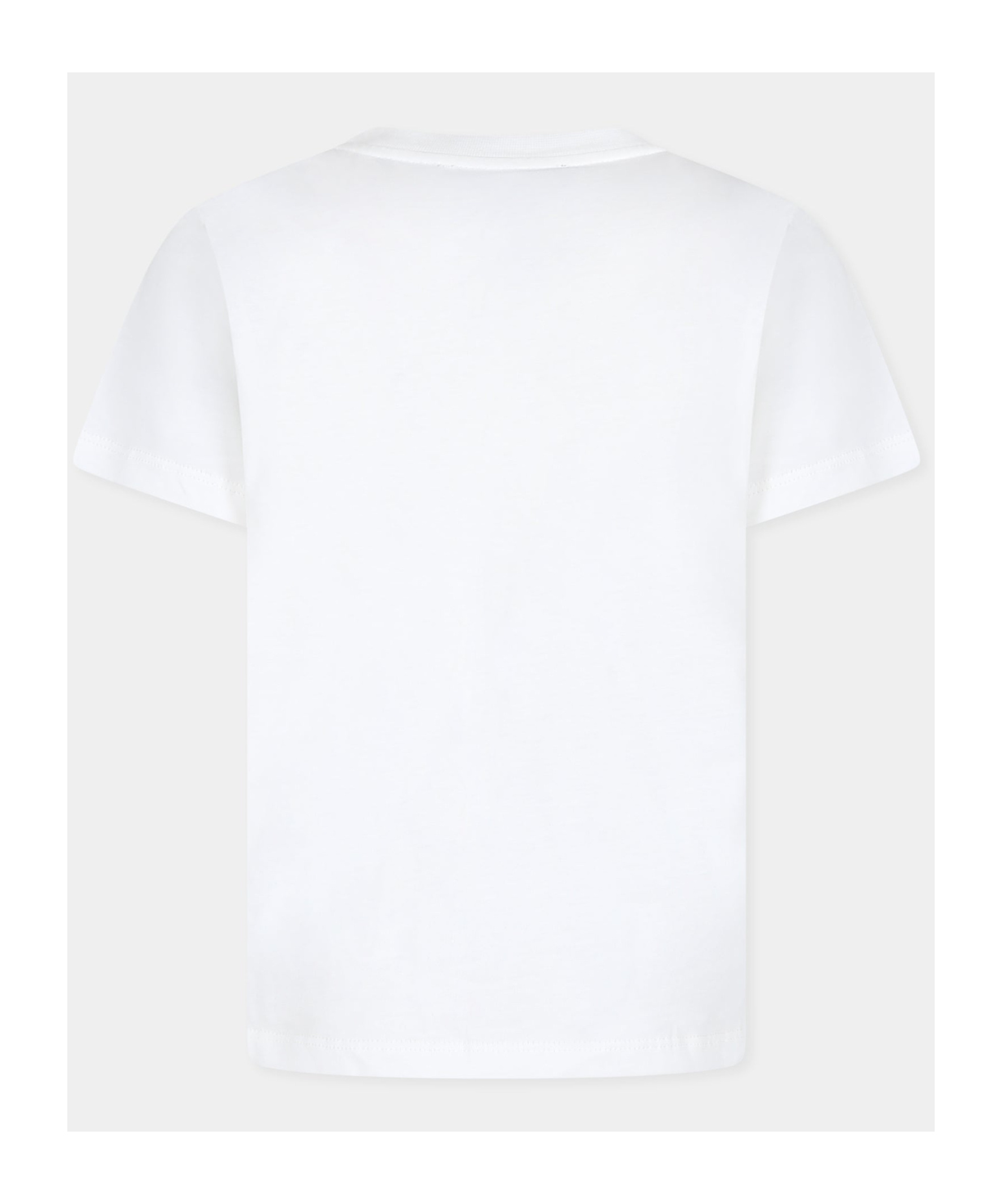 Balmain White T-shirt With Silver Buttons And Logo In White