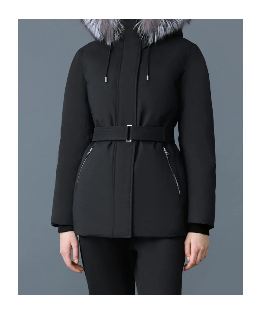 Mackage Long-sleeved Down Jacket In Blue