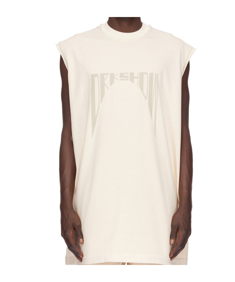 Rick Owens Drkshdw Sleeveless T-shirt In White