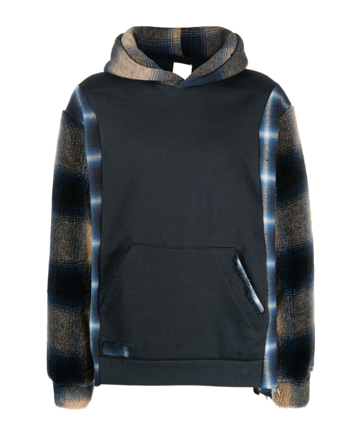 Alchemist Panelled Pullover Hoodie In Green