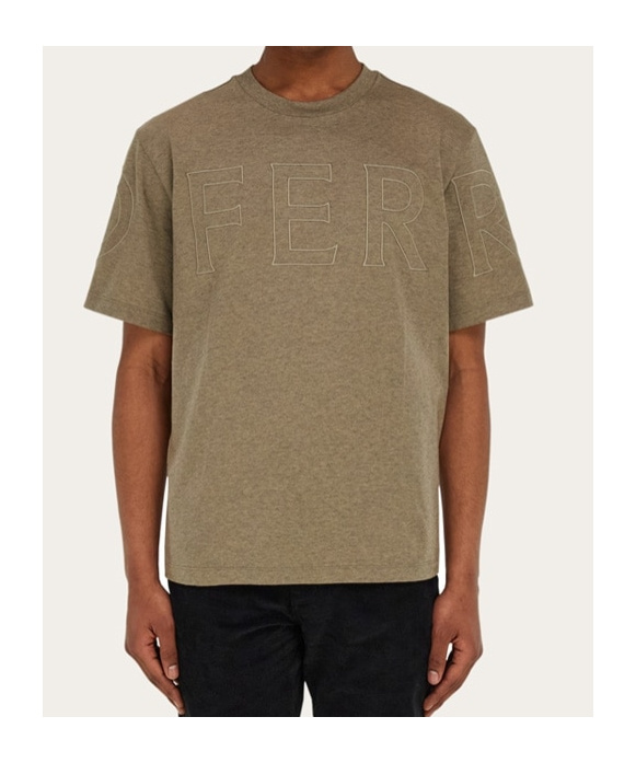 Ferragamo Short-sleeved T-shirt In Brown