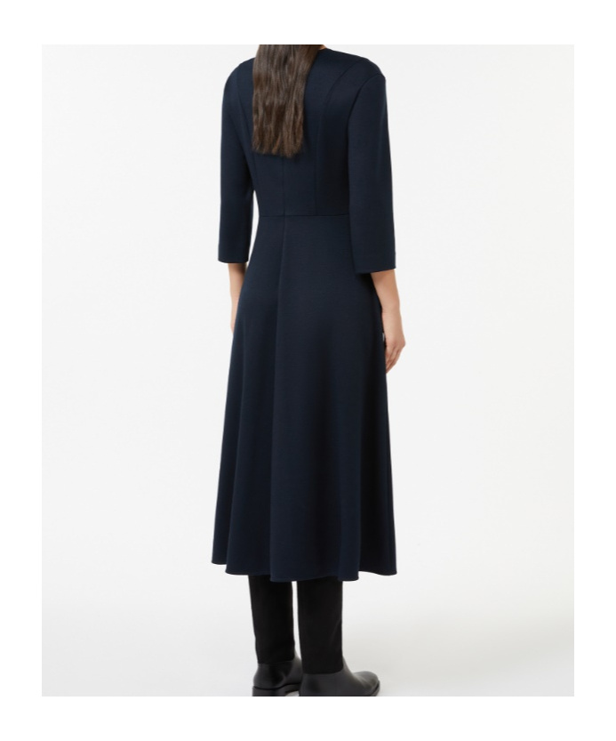 Max Mara Orione Jersey Dress In Blue