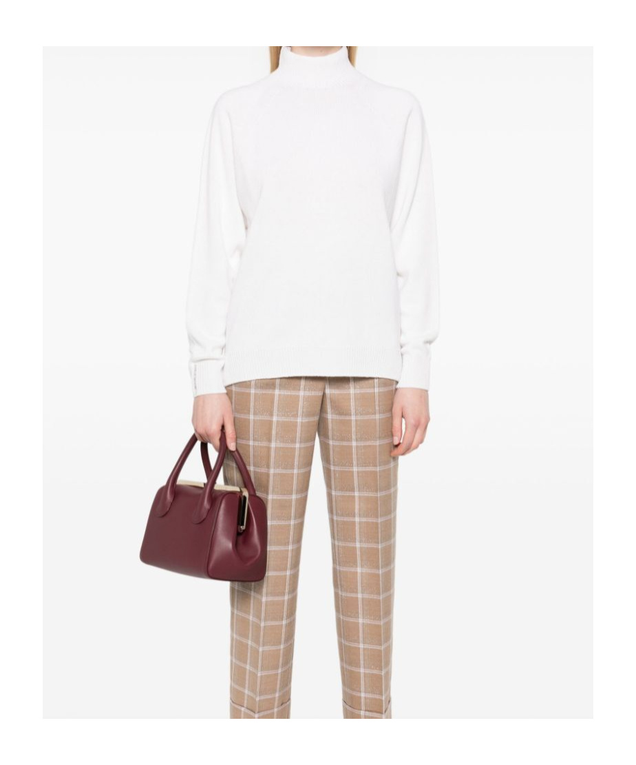 Shop Peserico Long-sleeved Sweater In White