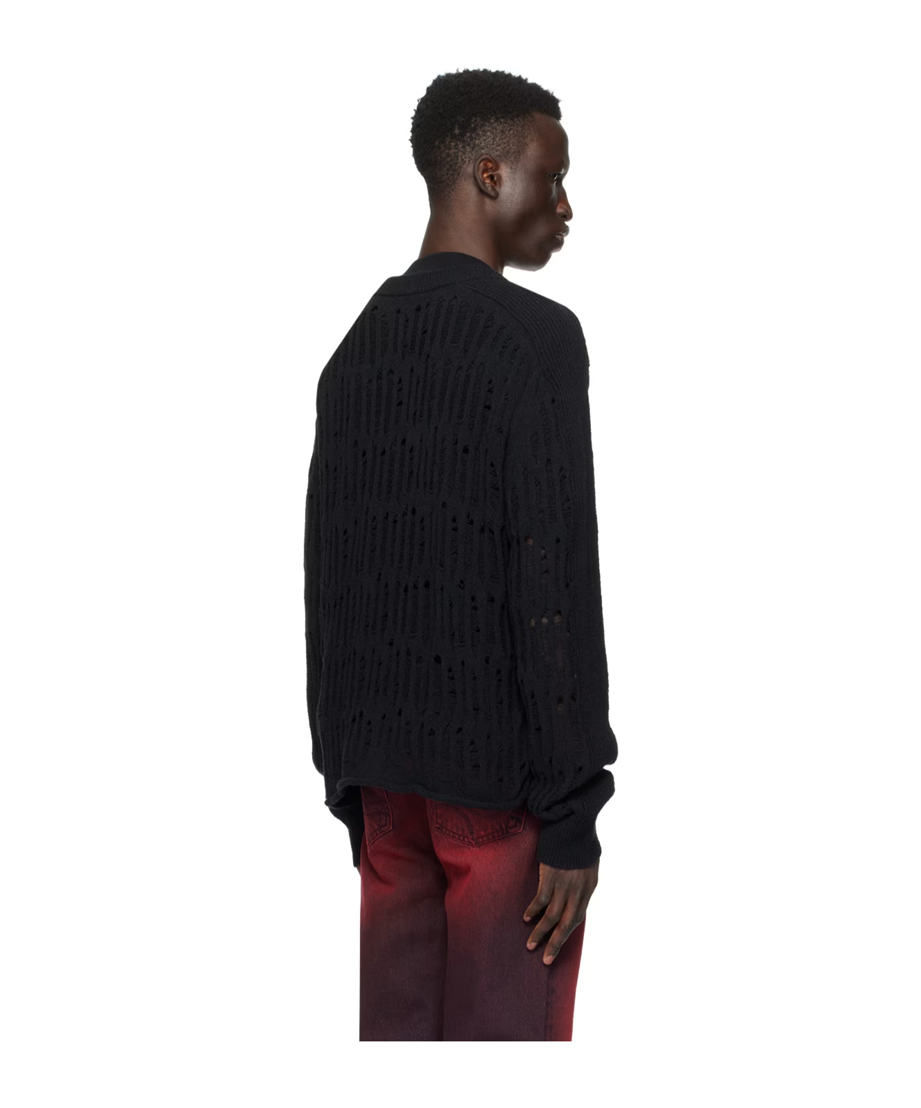 Eytys Jaxon Open-knit Jumper In Black