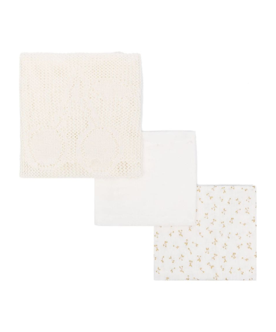 Bonpoint Floral Babygrow Set In White