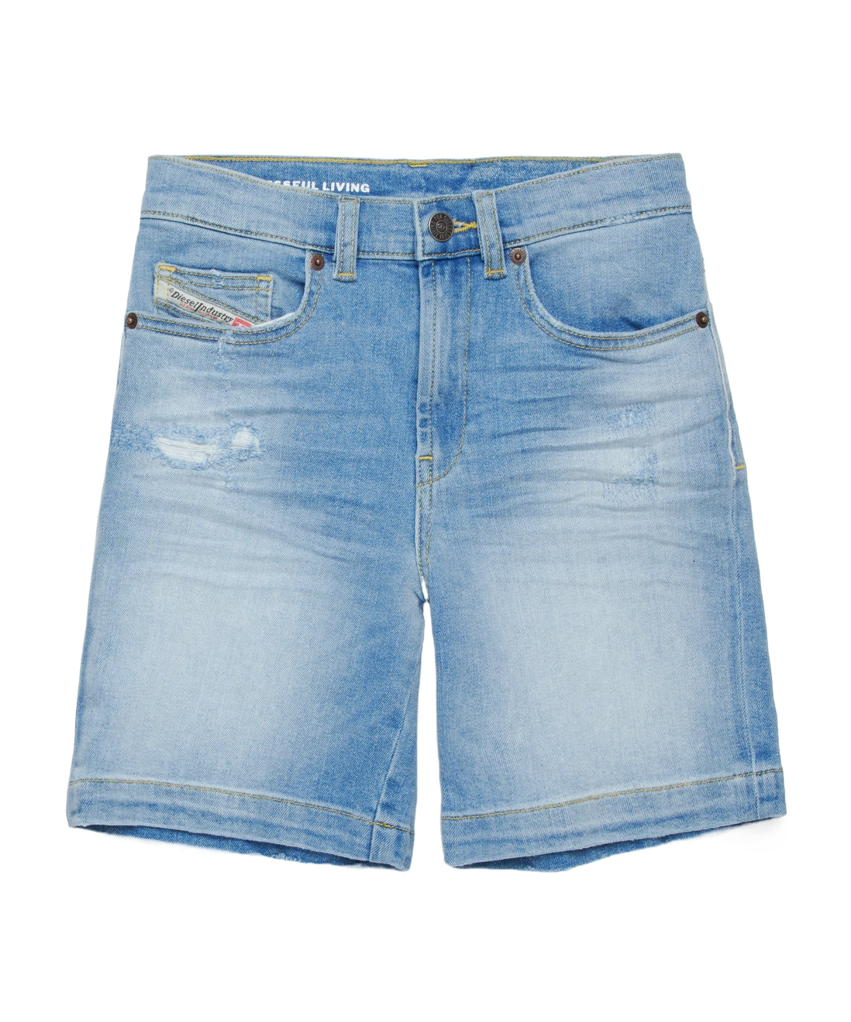 Diesel D-macs-sh-j Denim Shorts In Blue