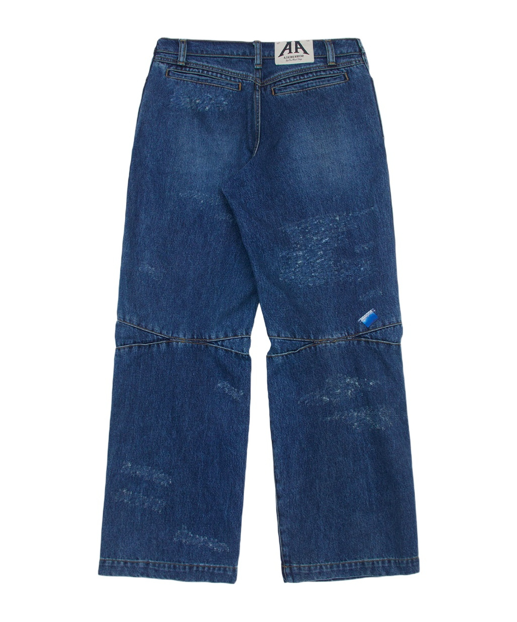 Ader Error Imitation Wide-legged Denim Trousers In Blue