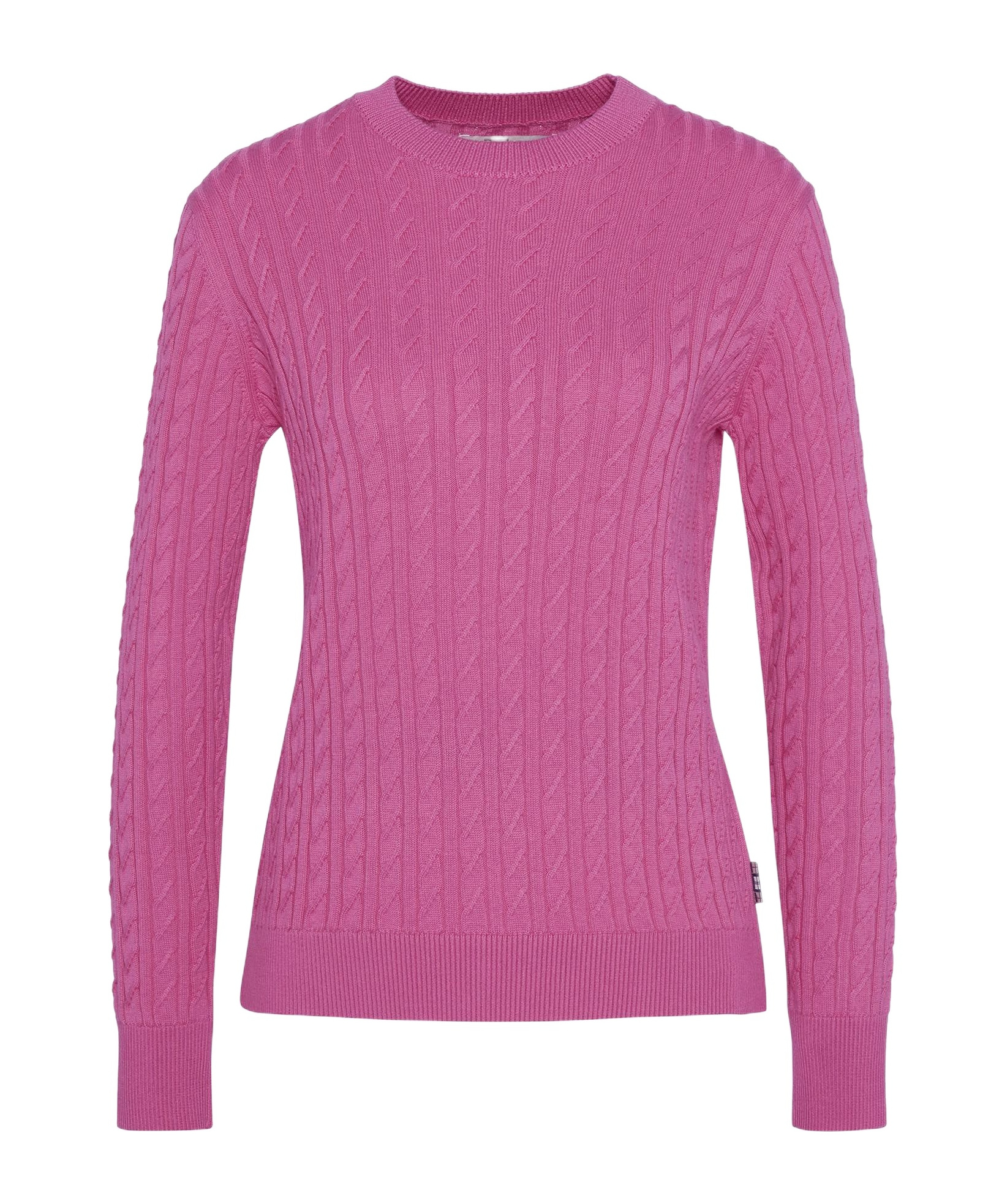 Barbour Hartland Crewneck Knitted Jumper In Purple